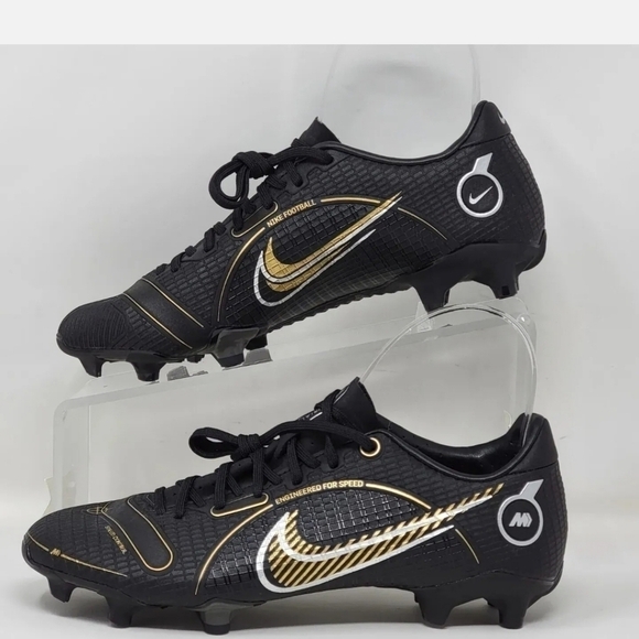 Nike Mercurial Vapor 14 Pro FG Black Gold Soccer Cleats Mens Sz Multi DJ2869-007 main image 4